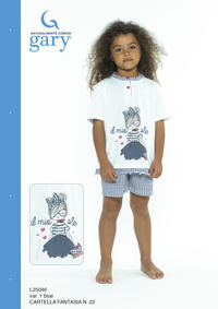 GIRL'S PAJAMA M/M L25046 Tellini S.r.l. Wholesale Clothing